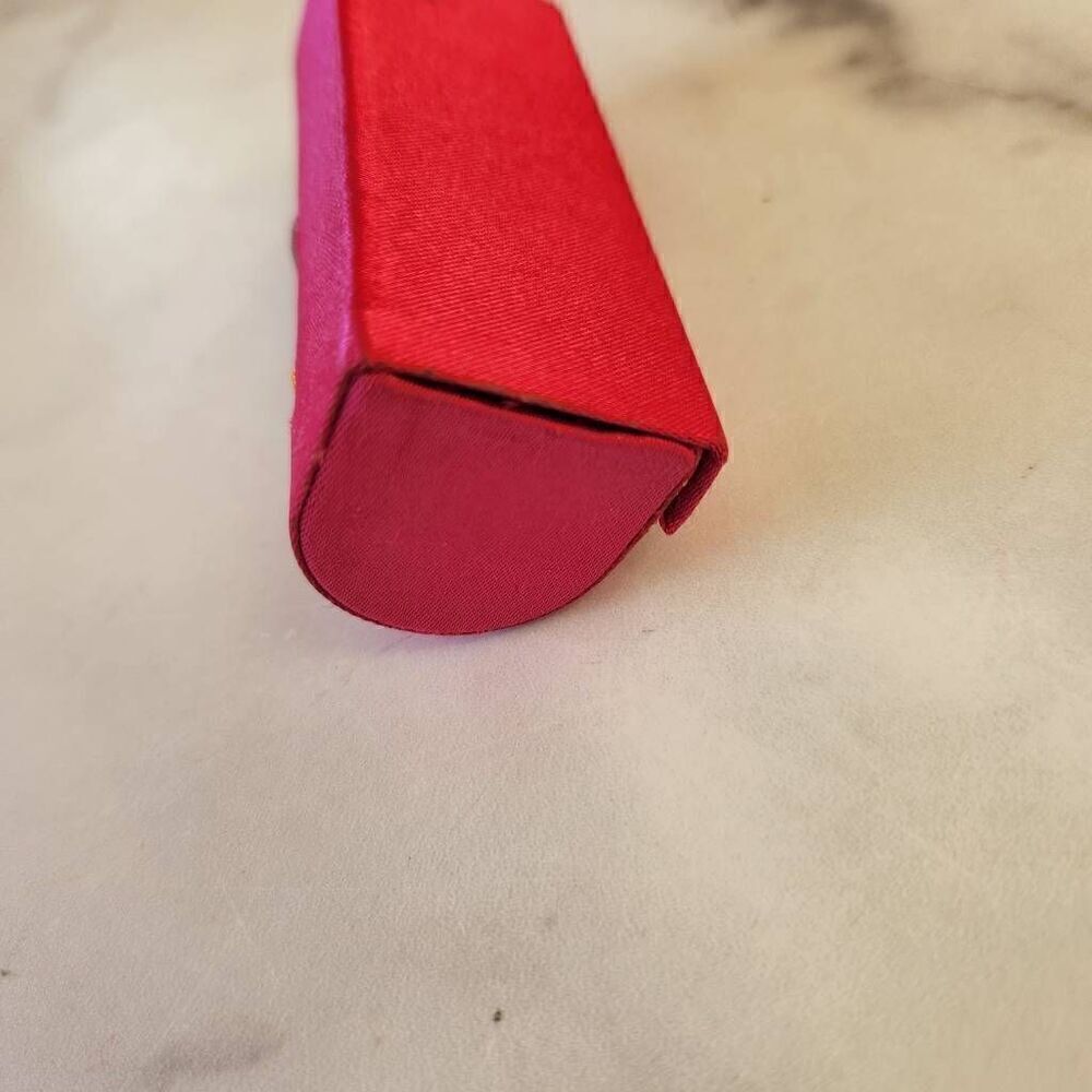 Mexican floral embroidered hot pink lipstick case excellent condition mini mirro - Picture 5 of 6